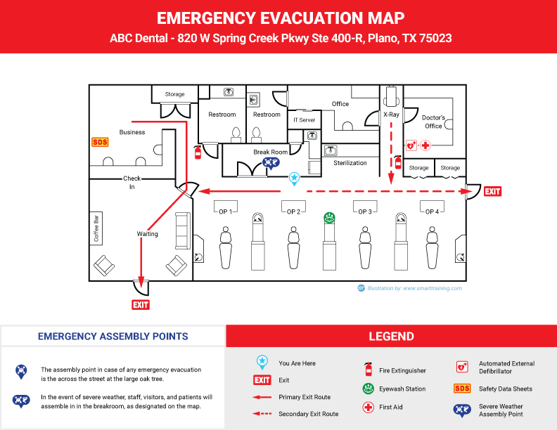 Custom Evacuation Map